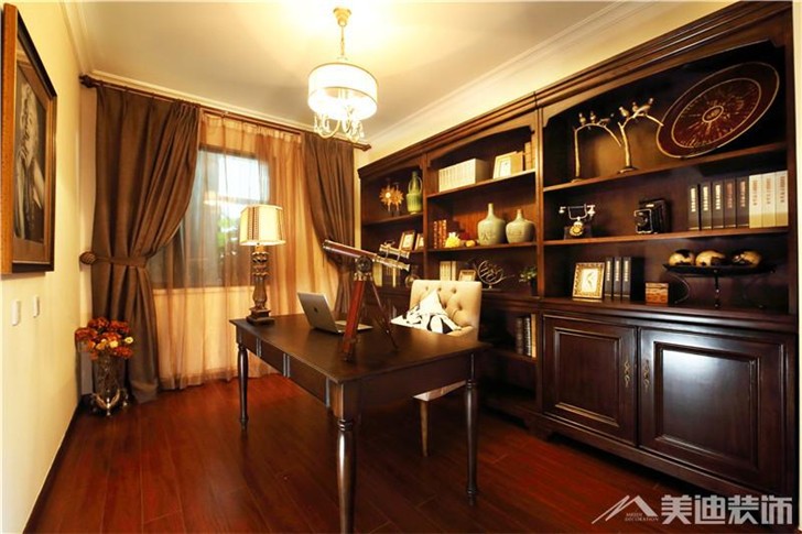 八方小區(qū)裝修案例-書(shū)房