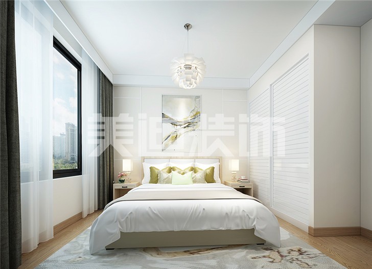 長沙90平裝修案例-臥室