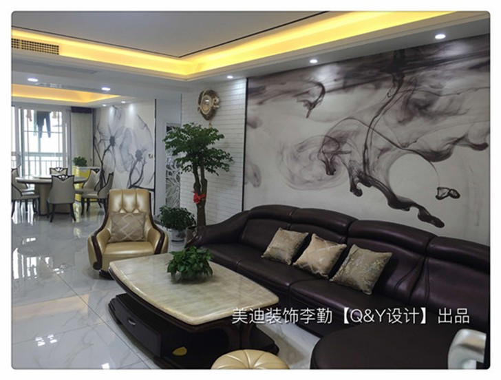 鑫旺園現代風格裝修案例-客廳