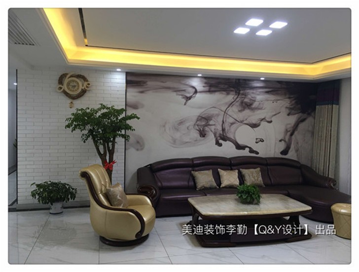 鑫旺園現代風格裝修案例-客廳