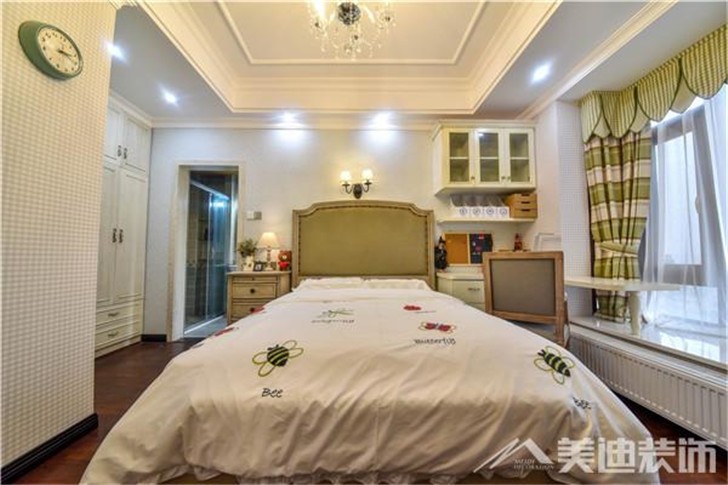 長沙雙灣國際220平裝修案例-臥室