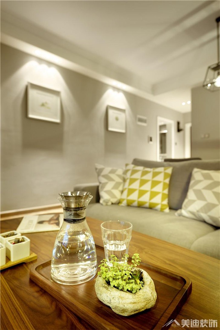 合能洋湖公館86.8㎡案例-客廳