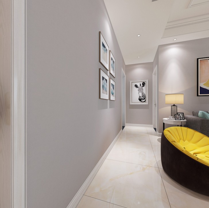 長沙湘江世紀城融江苑現代風案例-過道