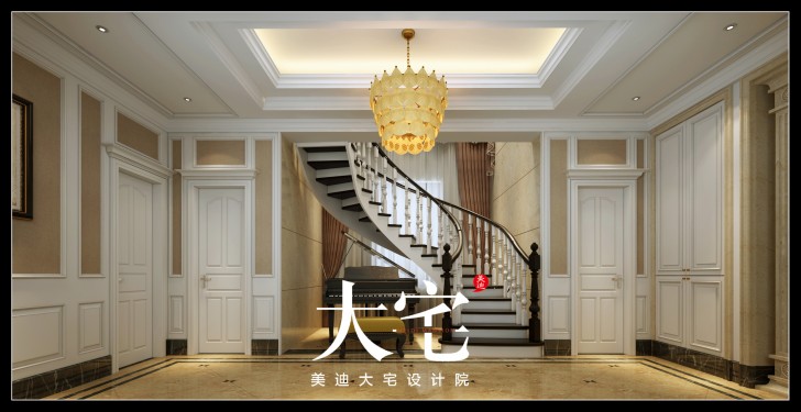 400平米簡歐效果圖--樓道