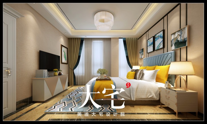 400平米簡歐效果圖--次臥