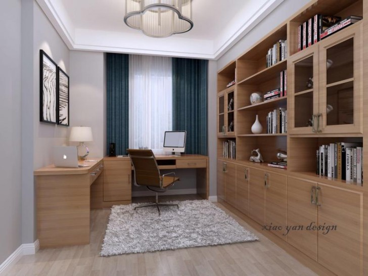 武廣國際學苑118平現代風效果圖-書房
