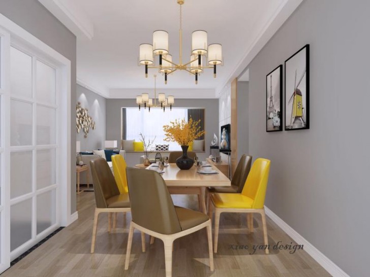 武廣國際學苑118平現代風效果圖-餐廳