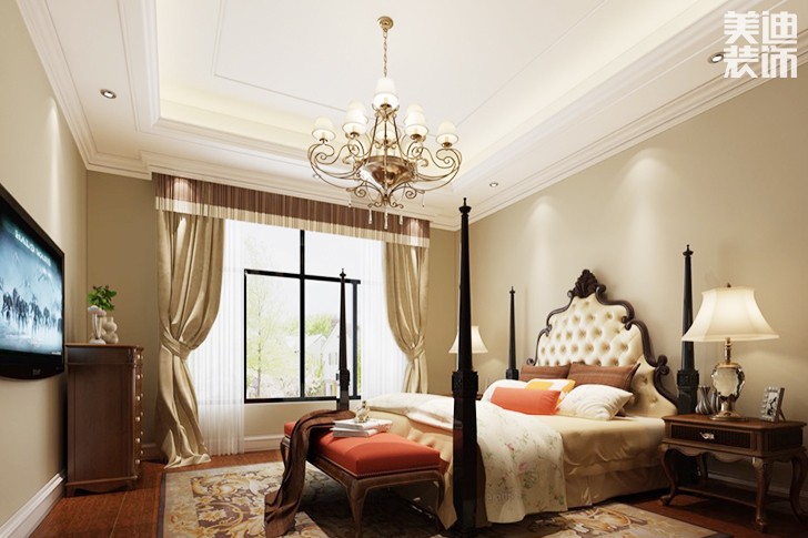 君悅天下歐美混搭裝修案例圖--臥室