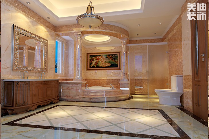 洞天一品美式風(fēng)格裝修案例圖--衛(wèi)生間