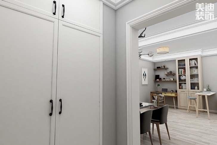 銀園公寓89平米現代簡約風格裝修效果圖--過道1