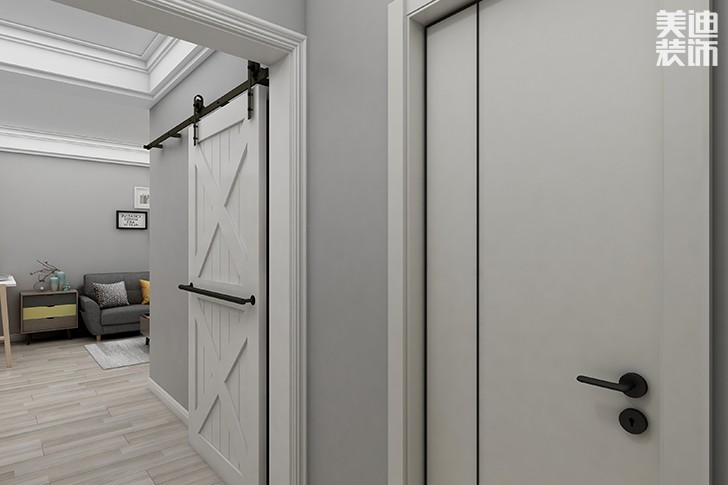 銀園公寓89平米現代簡約風格裝修效果圖--過道2