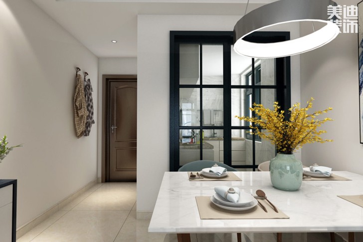 華潤置地95平米現(xiàn)代風(fēng)格裝修效果圖--餐廳