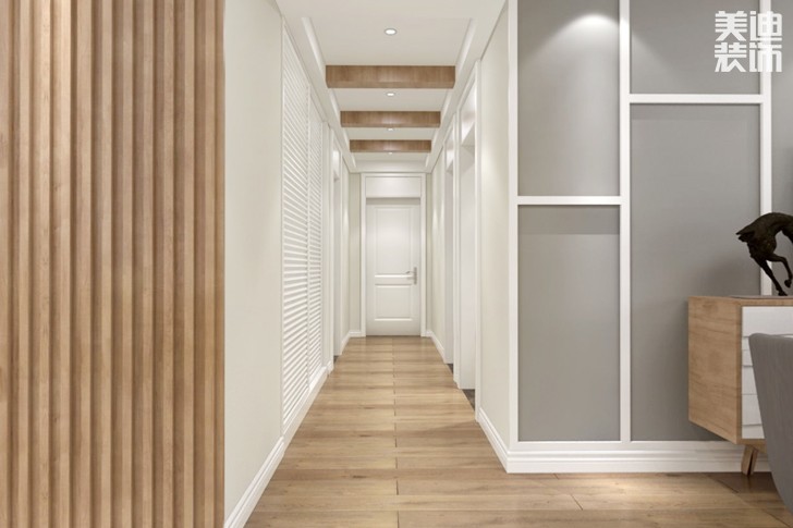 和美星城180平米北歐風格裝修案例效果圖--過道