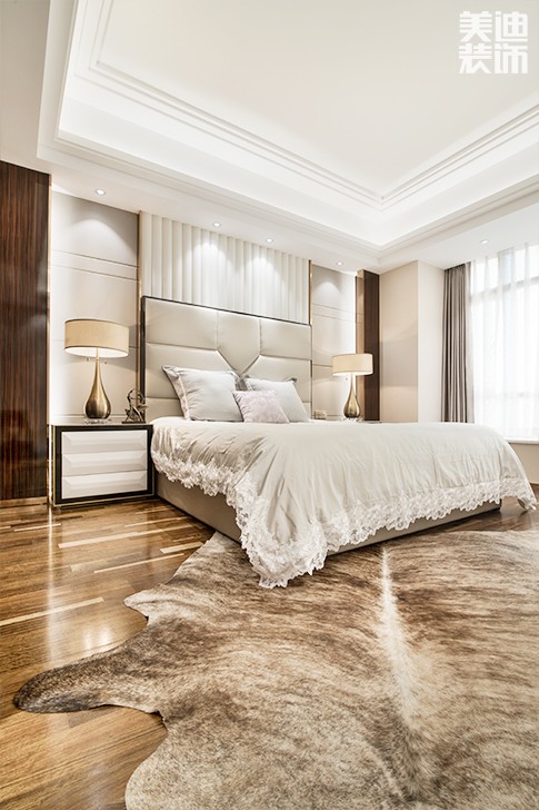 江山壹號232平米港式輕奢風裝修案例實拍圖--主臥