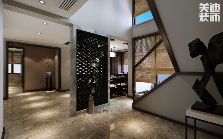 蘭僑公館320平米新中式風格裝修案例效果圖--其他