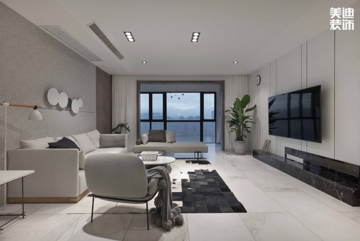 達美溪湖灣190平米現代風格實拍案例