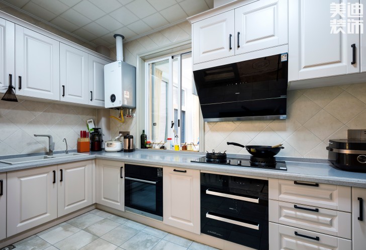 中隆國際御璽220平米美式輕奢風裝修案例實拍圖-廚房