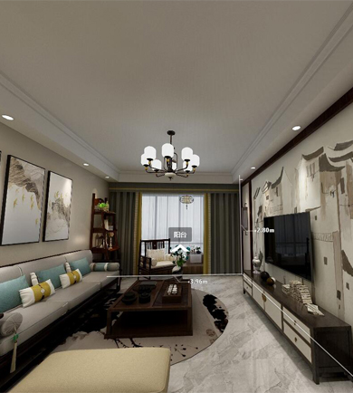 金茂灣120㎡新中式風格全 ...