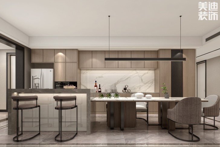 楚天逸品260㎡極簡主義風(fēng)格案例效果圖