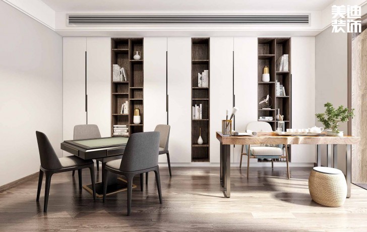 北城三角洲194平方米新中式風格案例效果圖--餐廳