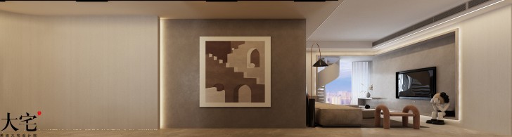 保利天璽140平方米現(xiàn)代風(fēng)格案例效果圖-玄關(guān)