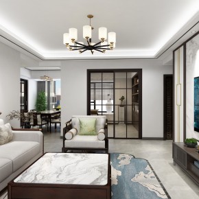 富興匯中央130㎡新中式風(fēng) ...