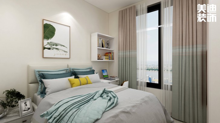 合能楓丹麗舍140㎡中式風格案例效果圖—臥室