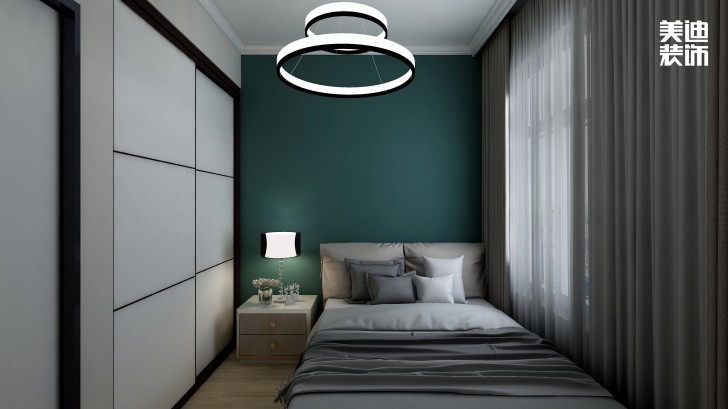 潤屋美院90㎡現代風格裝修案例效果圖—臥室