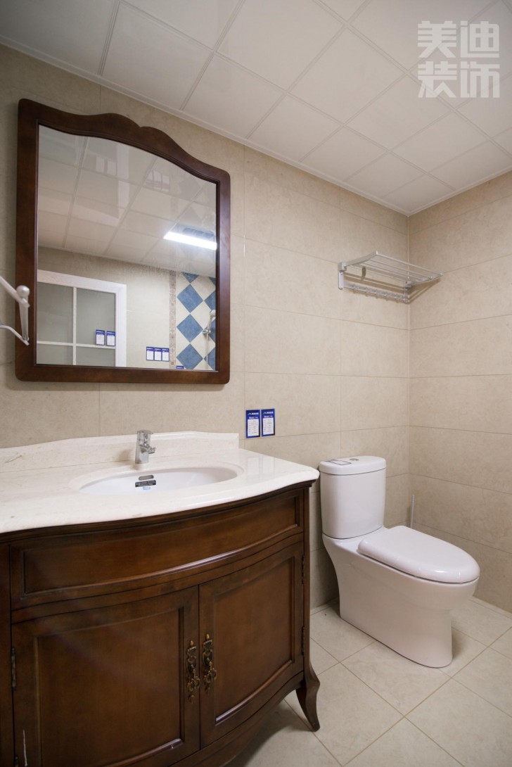 經典小美風格樣板房案例實景圖--衛(wèi)生間